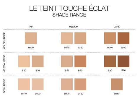 ysl bd 30|ysl foundation color chart.